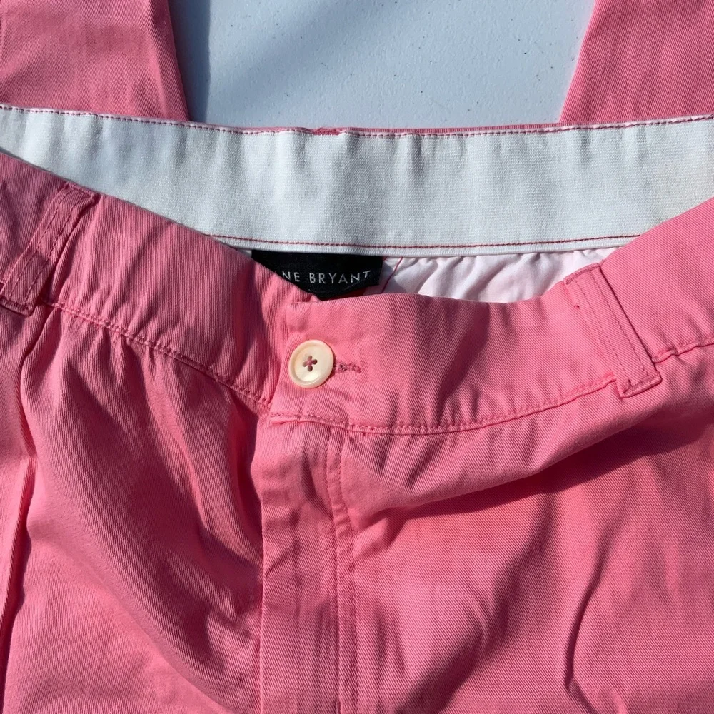 Lane Bryant Pink Straight Leg Pants - Picture 2 of 3